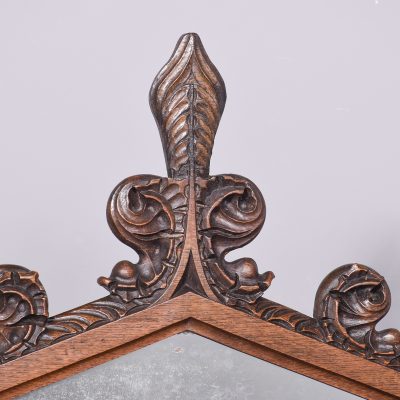 Carved Oak Pedestal Sideboard in the Style of EW Pugin - Image 2