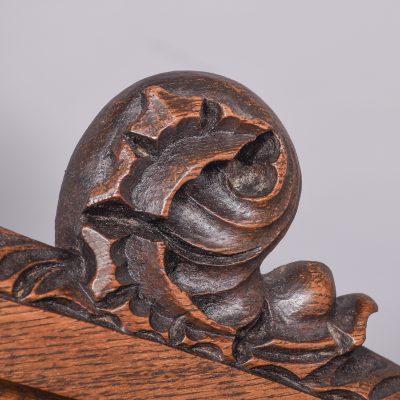 Carved Oak Pedestal Sideboard in the Style of EW Pugin - Image 5