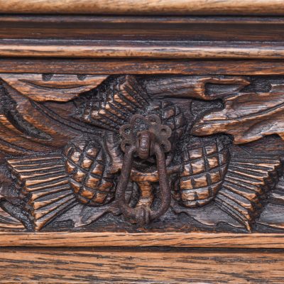 Carved Oak Pedestal Sideboard in the Style of EW Pugin - Image 8