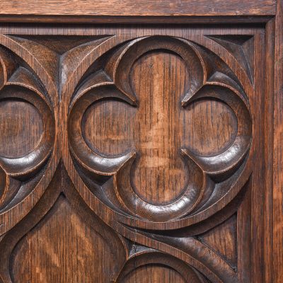 Carved Oak Pedestal Sideboard in the Style of EW Pugin - Image 11