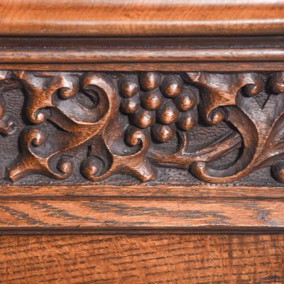 Carved Oak Pedestal Sideboard in the Style of EW Pugin - Image 14