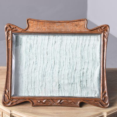 Carved Oak Table Top Display Frame - Image 8