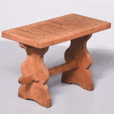 Adzed Oak Coffee Table/Stool by Yorkshire Critter Thomas (Gnomeman) Whitaker - Image 8