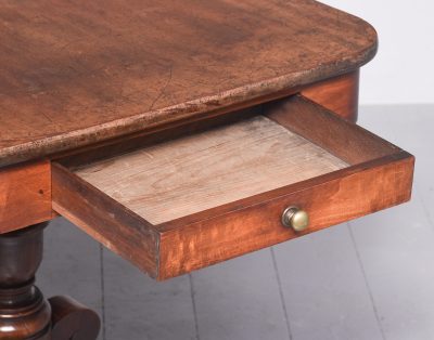 Neat Sized Scottish Mahogany Library Table - Image 6