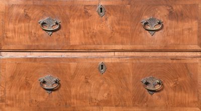 George II Style Walnut Chest on Stand - Image 6