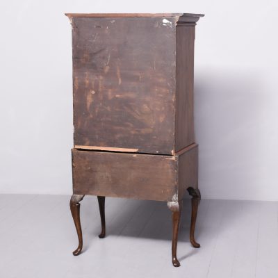 George II Style Walnut Chest on Stand - Image 10