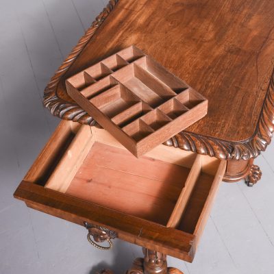 Regency Mahogany Work Table or Side Table - Image 9