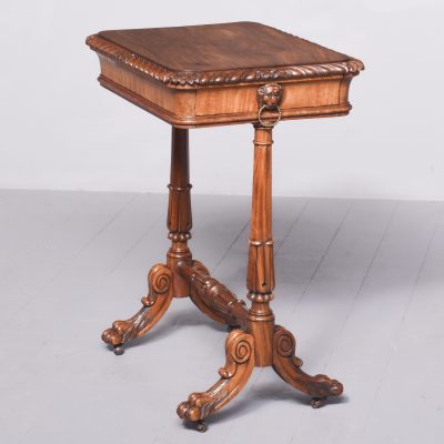 Regency Mahogany Work Table or Side Table - Image 10