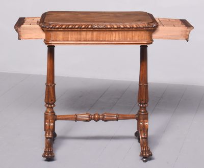 Regency Mahogany Work Table or Side Table - Image 12