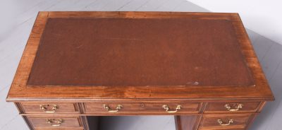 Mahogany 3 Part Pedestal Desk - Image 6