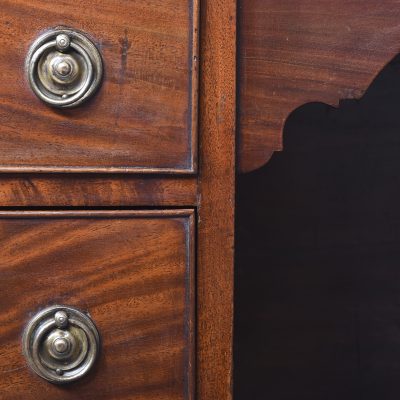 Neat Size Late Victorian Mahogany Knee Hole Desk - Image 6