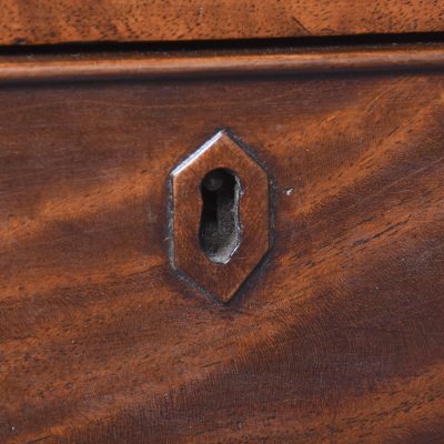 Neat Size Late Victorian Mahogany Knee Hole Desk - Image 7