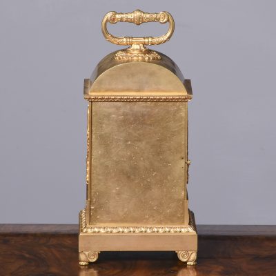 A Swiss Pendule D’Officier 19th Century Ormolu Clock (An Early Travelling Clock) - Image 6