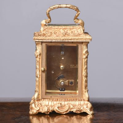 English Brass Carriage Clock by ‘Rapport of London’ - Image 5