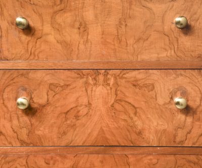 Scottish Burr Walnut Chest of Drawers - Image 4