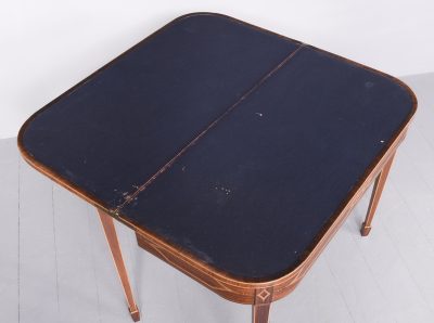 Late George III Rosewood Fold-over Card Table - Image 8