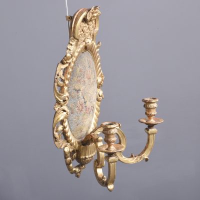 Exhibition Quality Pair of Baroque Style Wall Sconces - Image 15