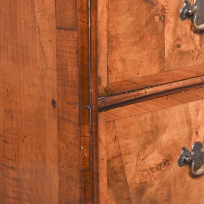 George II Figured Walnut Chest Of Drawers - Image 3