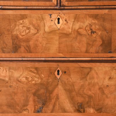 George II Figured Walnut Chest Of Drawers - Image 6