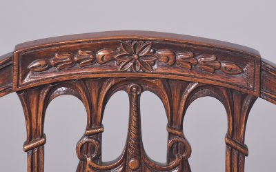 Set of 17 Mahogany Dining Chairs in the Hepplewhite Style - Image 7