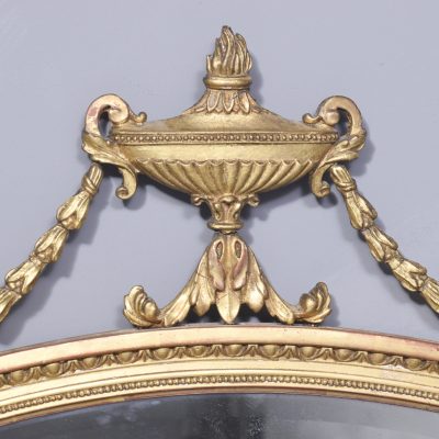 Gilded Adam Style Oval Wall Mirror - Image 4