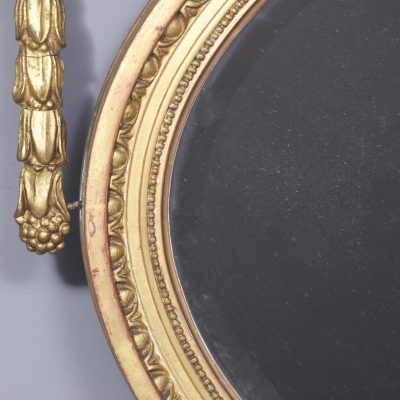 Gilded Adam Style Oval Wall Mirror - Image 5