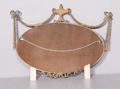 Gilded Adam Style Oval Wall Mirror - Image 6