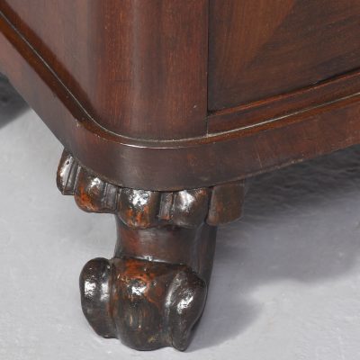 Neat-Sized Quality Biedermeier Mahogany Shaped-Front Cabinet - Image 2