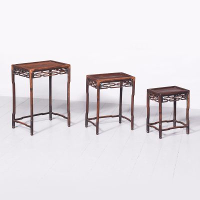 Nest of Three Huanghuali Tables - Image 7