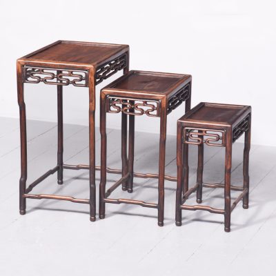 Nest of Three Huanghuali Tables - Image 2