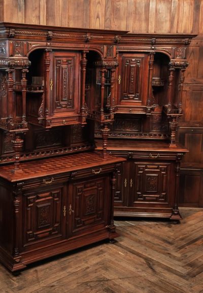 Pair Of Continental Walnut Cabinets SAI3665 - Image 24