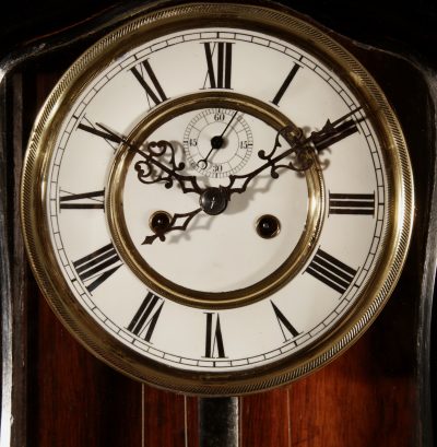 Vienna Style Wall Hanging Regulator Clock, Austria/Germany Black Forest Circa 1850-80. - Image 6