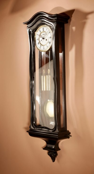 Vienna Style Wall Hanging Regulator Clock, Austria/Germany Black Forest Circa 1850-80. - Image 13