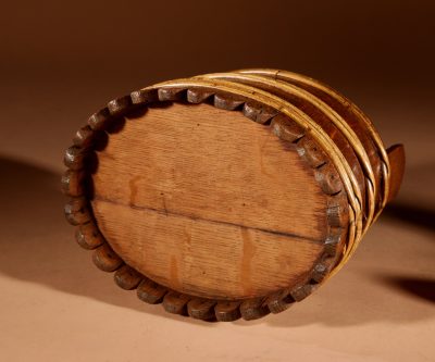  A Decorative Oval Oak Butter Tub. - Image 12