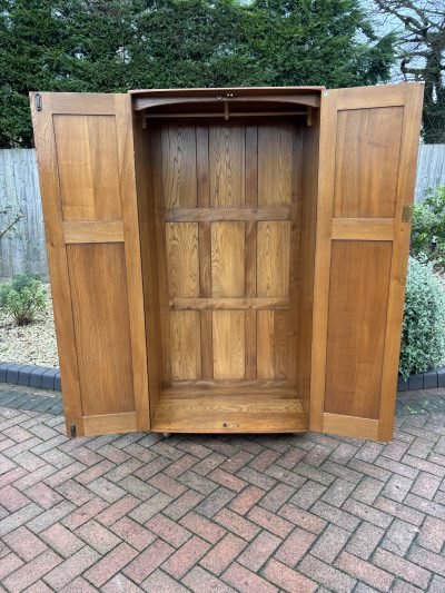 Mid Century Ercol Windsor Elm Single Wardrobe - Image 3