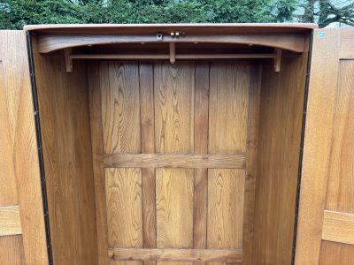 Mid Century Ercol Windsor Elm Single Wardrobe - Image 4