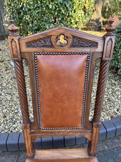 Gothic Revival Walnut Chair - Image 2