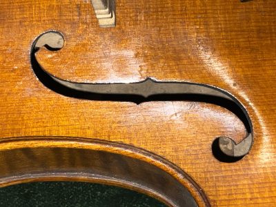 Violin &  Alligator Skin Case & Violins Bow - Image 5