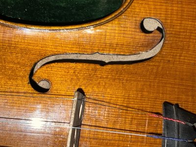 Violin &  Alligator Skin Case & Violins Bow - Image 6