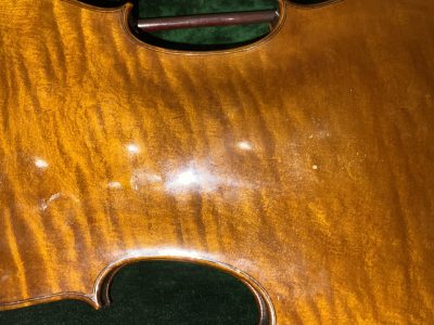 Violin &  Alligator Skin Case & Violins Bow - Image 10