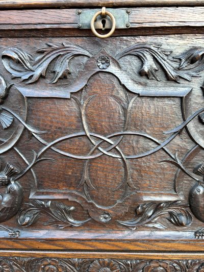 Arts & Crafts Oak Bureau Bookcase - Image 6