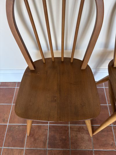 Mid Century Set of 4 Ercol Windsor Dining Chairs - Image 3