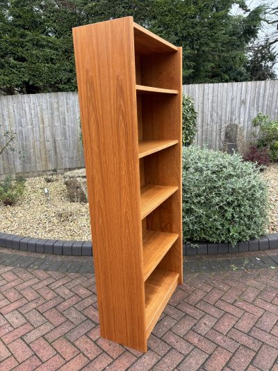 Danish Mid Century Tall Teak Bookcase c1960s - Image 3