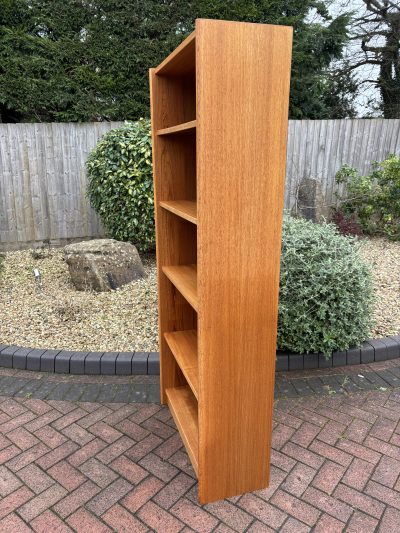 Danish Mid Century Tall Teak Bookcase c1960s - Image 4