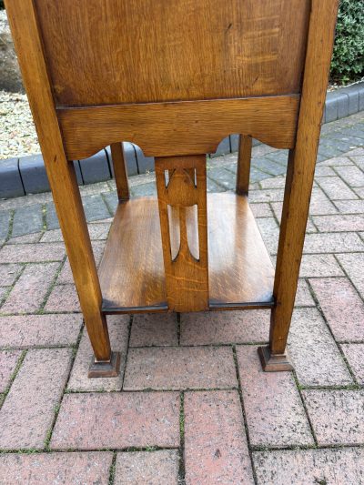 Arts & Crafts Oak Music Filing Cabinet - Image 5