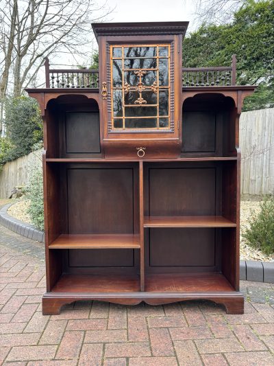 Shapland & Petter Arts & Crafts Bookcase Cupboard - Image 2