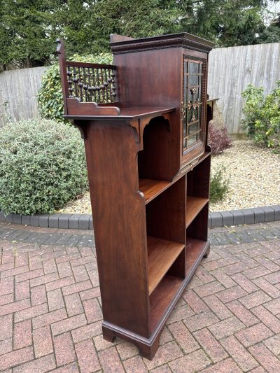 Shapland & Petter Arts & Crafts Bookcase Cupboard - Image 6