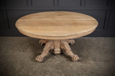 Light Oval Oak Centre Table - Image 3