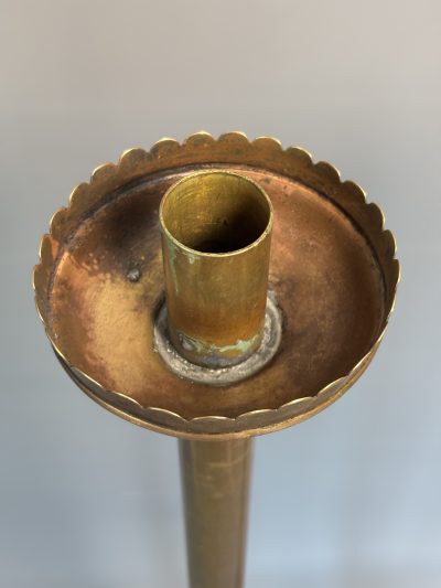 Pair of Floor Standing Brass Candle Holders - Image 5