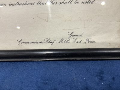 COMMENDATION FROM GENERAL COMMANDER IN CHIEF MIDDLE EAST 1944-6 - Image 2